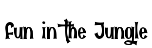 Fun in the Jungle Font Image