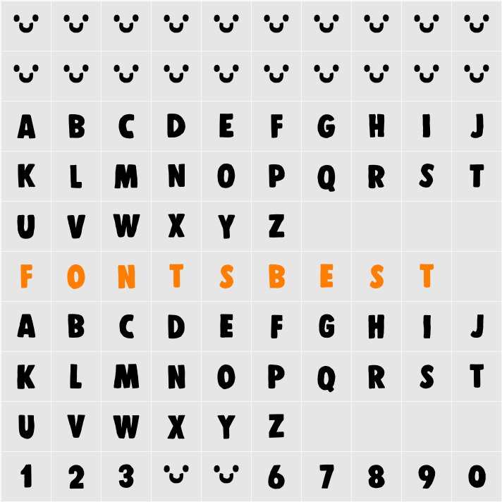 DK Display Patrol Character Map