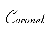 Coronet Font Image