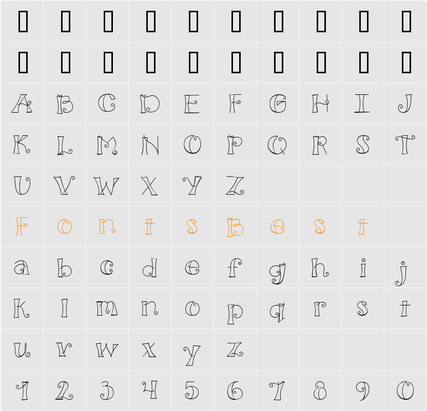 CK Concave Character Map