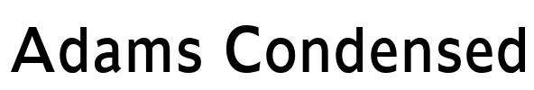 Adams Condensed Font Image