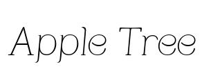 Apple Tree Font Image