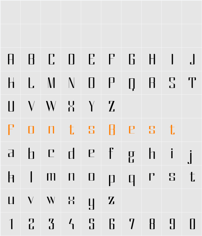 Mex Character Map