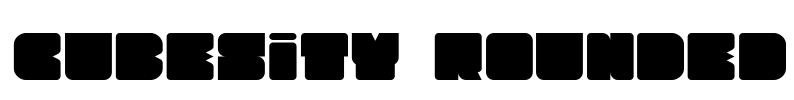 Cubesity Rounded Font Image