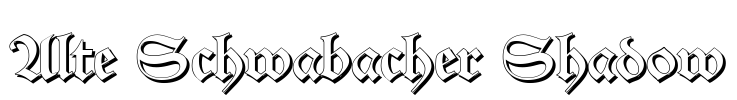 Alte Schwabacher Shadow Font Image