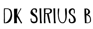 DK Sirius B Font Image