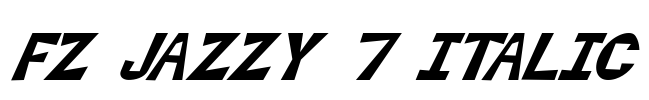 FZ JAZZY 7 ITALIC