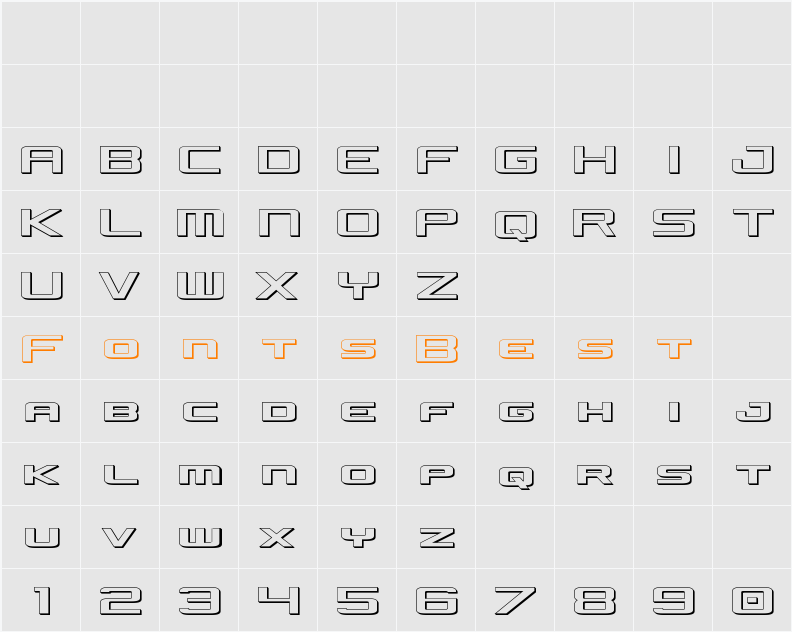 Concielian Jet 3D Character Map