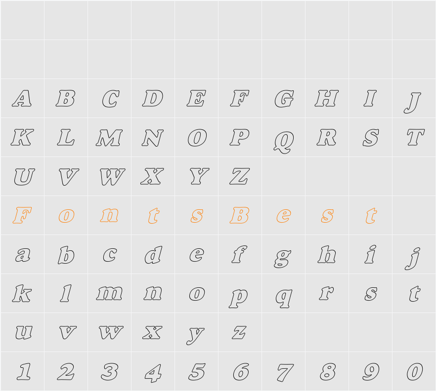 Alfredo Heavy Hollow Character Map