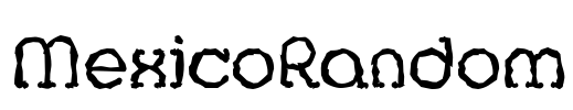 MexicoRandom Font Image