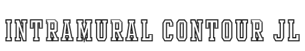 Intramural Contour JL Font Image