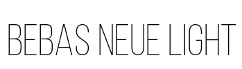 Bebas Neue Light Font Image