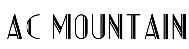 AC Mountain Font Image