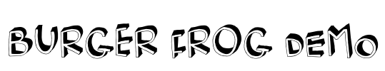 Burger Frog DEMO Font Image