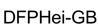 DFPHei-GB Font Image