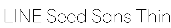 LINE Seed Sans Thin