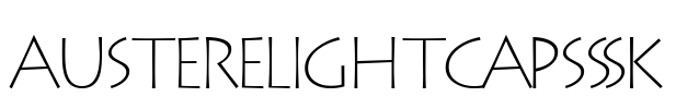 AustereLightCapsSSK Font Image