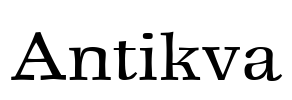 Antikva Font Image