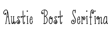 Austie Bost Serifina Font Image