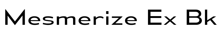 Mesmerize Ex Bk Font Image