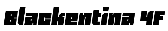 Blackentina 4F Font Image