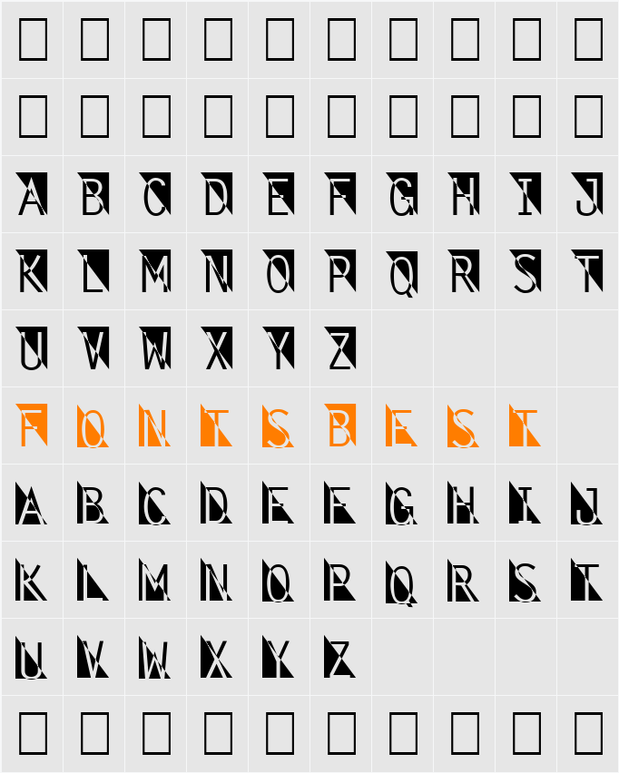 Fantomet 2 Character Map