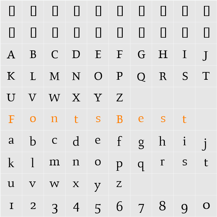 AIProsperaBook Character Map