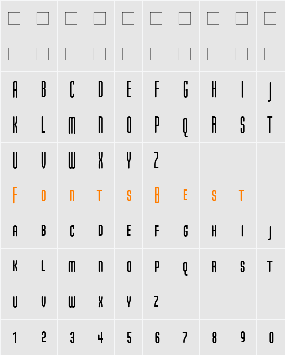 ModulaRoundSansSmallCaps Character Map