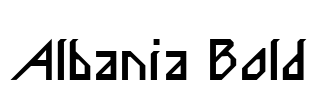 Albania Bold Font Image