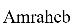 Amraheb Font Image