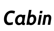 Cabin Font Image