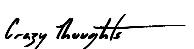 Crazy Thoughts Font Image