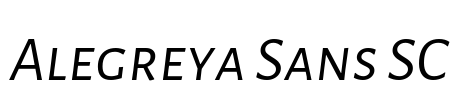 Alegreya Sans SC Font Image