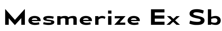 Mesmerize Ex Sb Font Image