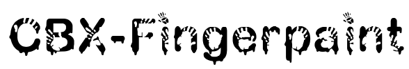 CBX-Fingerpaint Font Image