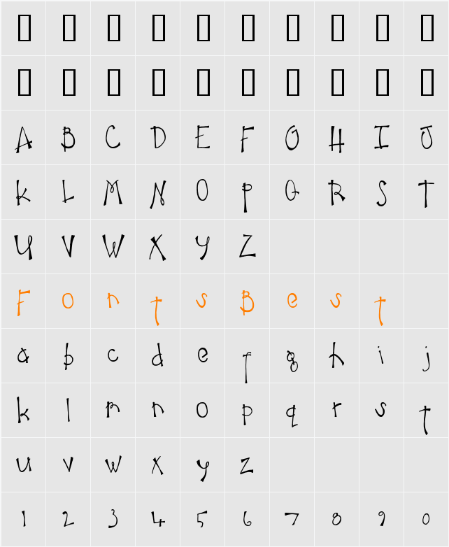 CK Huckleberry Character Map