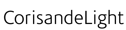 CorisandeLight Font Image