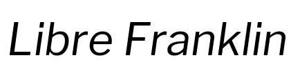 Libre Franklin Font Image