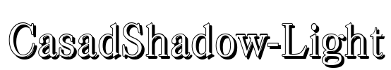 CasadShadow-Light Font Image