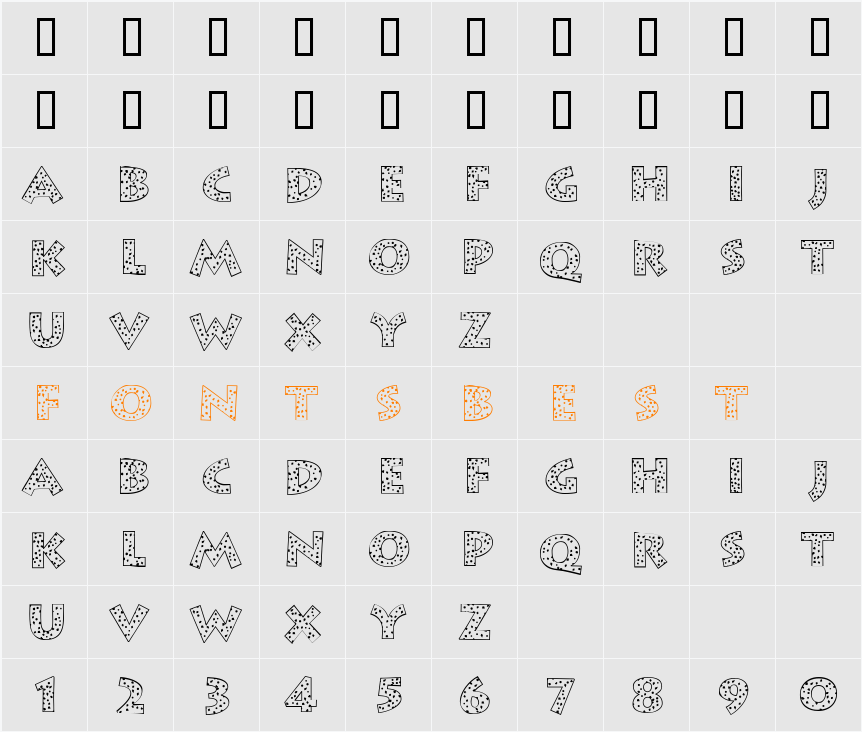 JI-Hummed Character Map