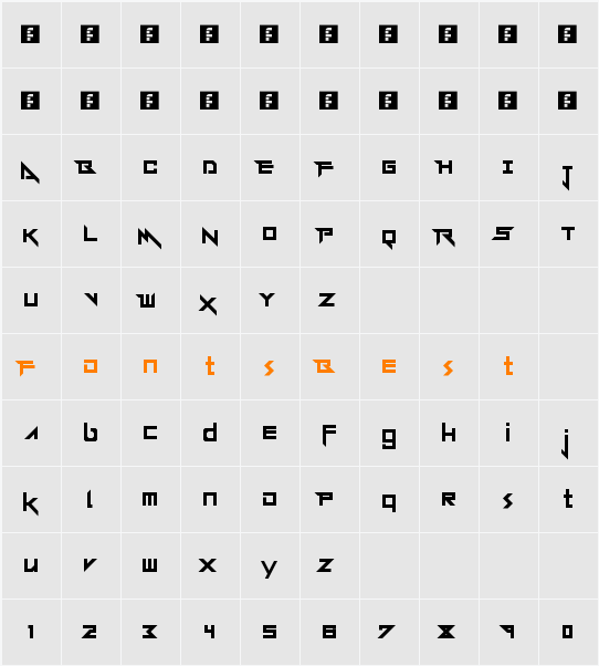 Andermo Character Map