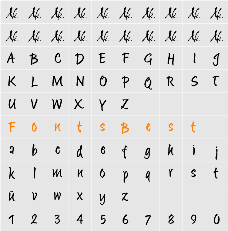 MatthiaLL Character Map