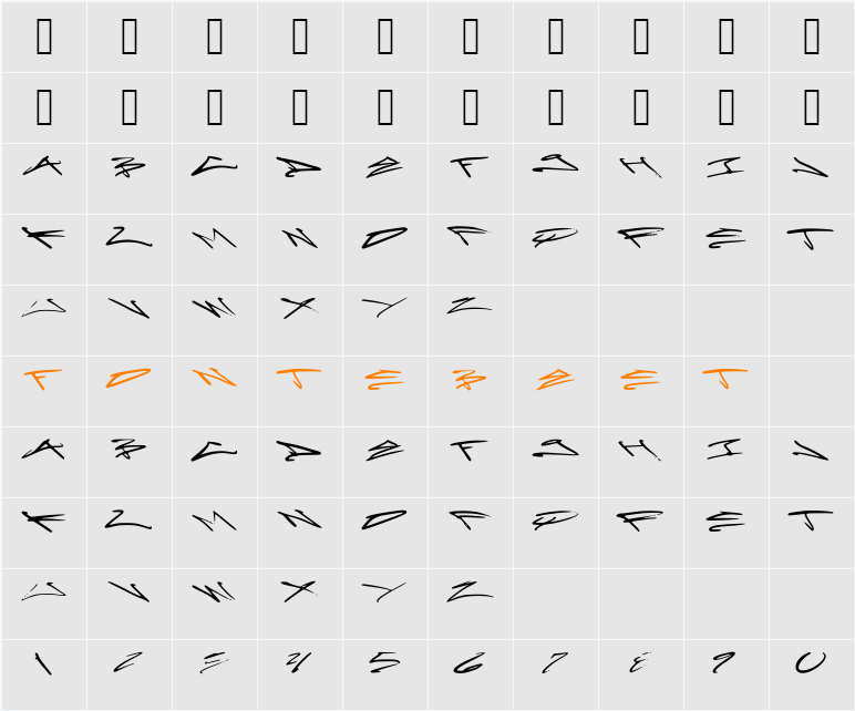 Artoxication_-_Stretch Character Map