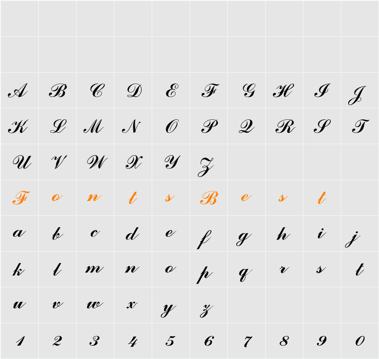 Asir Sulus Character Map