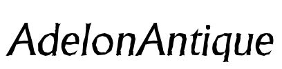 AdelonAntique Font Image