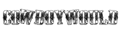 CowboyWould Font Image