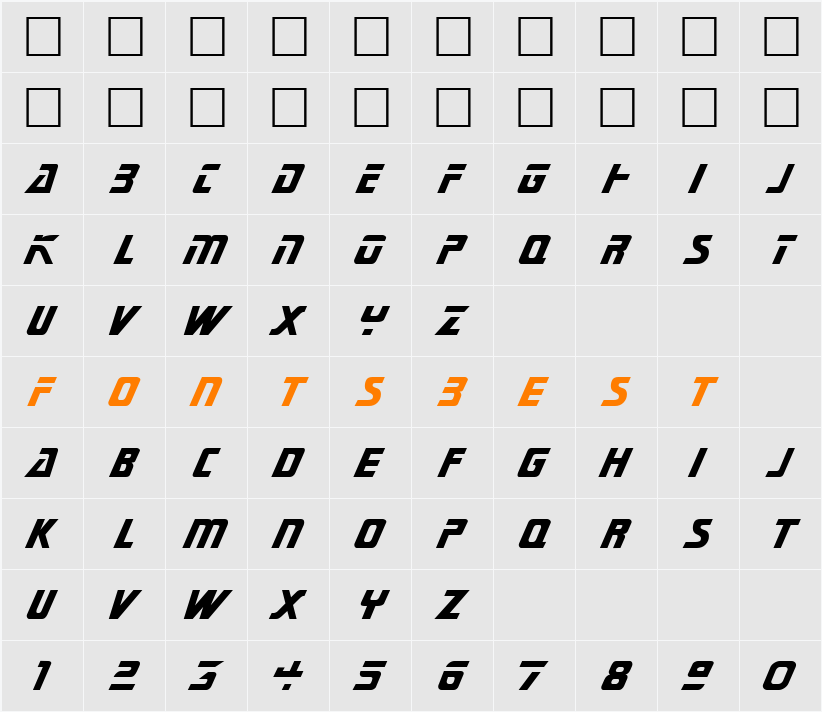 Federation Character Map