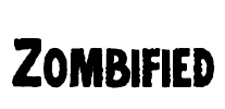 Zombified Font Image