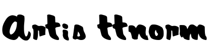 Artis ttnorm Font Image