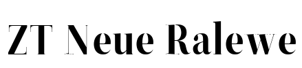 ZT Neue Ralewe Font Image